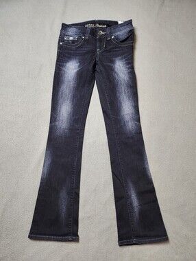 Guess Premium Daredevil Boot Cut Jeans stretch size 27 bootcut, whiskering